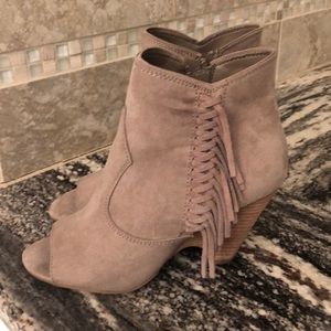 Fringe booties size 6.